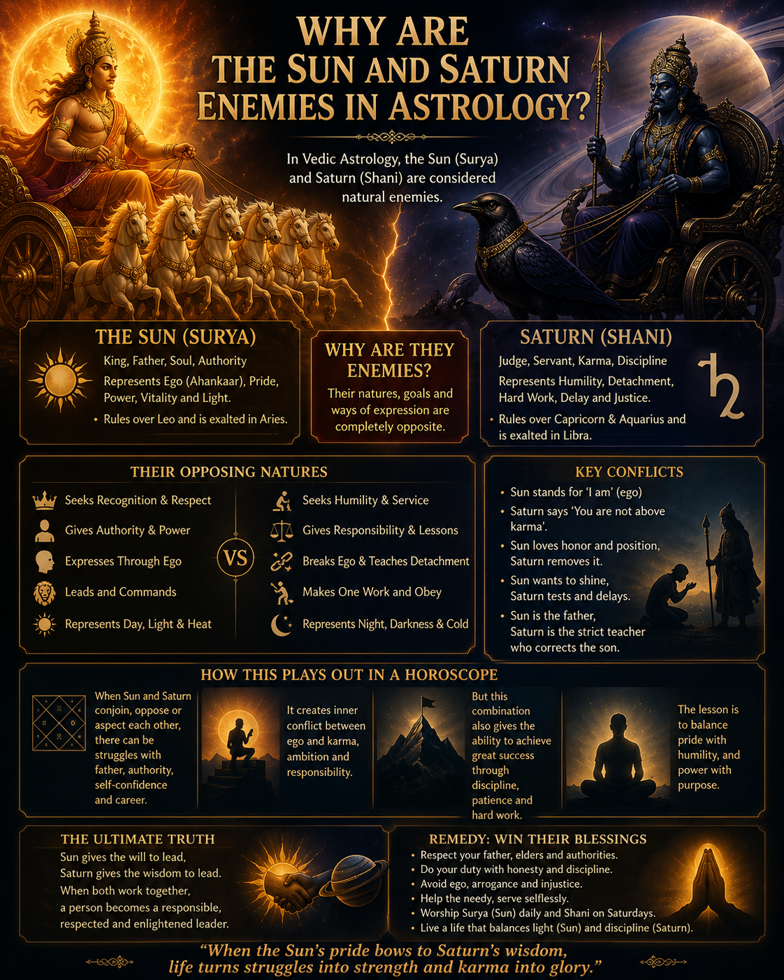 You are currently viewing Why Are the Sun and Saturn Enemies in Astrology?